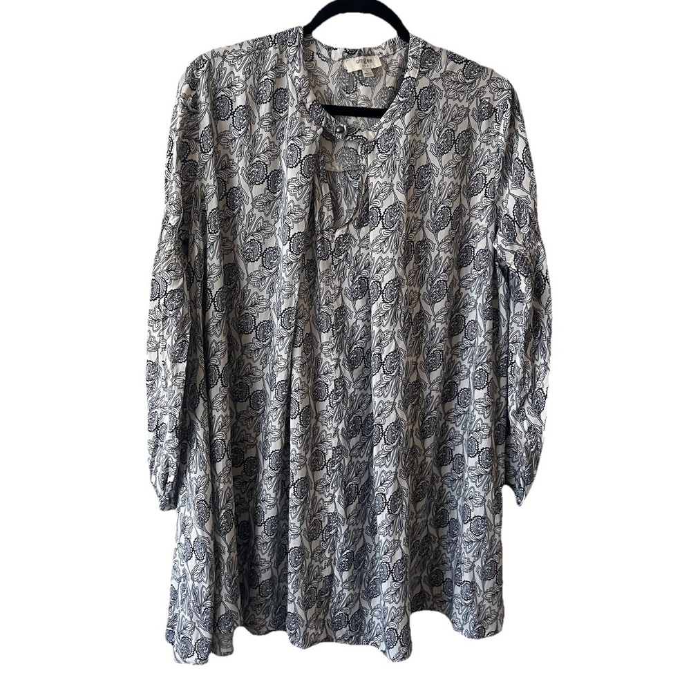 Umgee Woman's Paisley Floral Tunic Blouse Lightweight Oversized Flowey Top